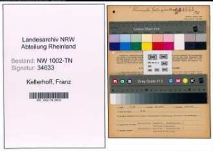 Entnazifizierung Franz Kellerhoff , geb. 20.04.1893 (Buchhalter)