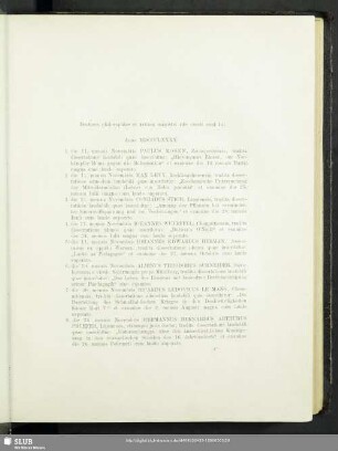 Doctores philosophiae et atrium liberalium magistri rite creati sunt hi: Anno MDCCCLXXXX
