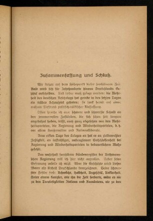 41-47, Zusammenfassung und Schluß