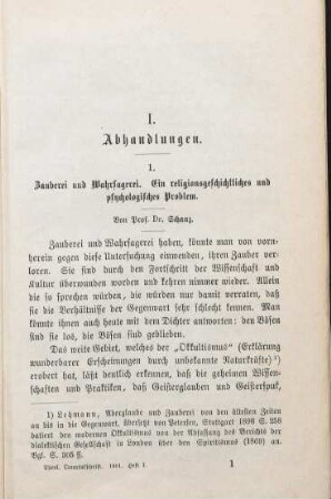 1-45 Zauberei und Wahrsagerei