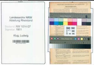 Entnazifizierung Ludwig Klug , geb. 22.10.1908 (Verwaltungsangestellter)