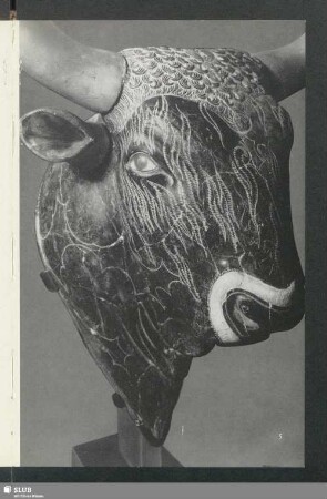 Stier-Thyton, Trankopfergefäß aus Steatit (etwa 15. Jahrhundert v. Chr.)