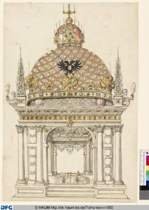 Castrum Doloris, Entwurf (Kaiser Ferdinand I. (?), 1565?