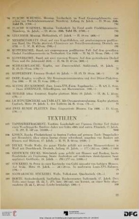 Textilien (Nr. 103-112)