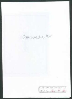 Maurenbrecher, Max, Weimar, an Wichert