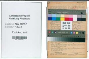 Entnazifizierung Kurt Fudickar , geb. 11.02.1900 (Kaufmann)