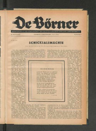 18. Jahrgang, Hamburg-Langenhorn, Juli 1953, Nummer 7