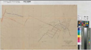 Kleinenbremen (Porta Westfalica) Grube Wohlverwahrt Grundriß mit Stollenführung 1937 1 : 2000 40,5 x 70 Pause mit Einzeichnung Bergämter Nr. 5056