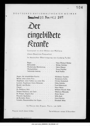 Der eingebildete Kranke