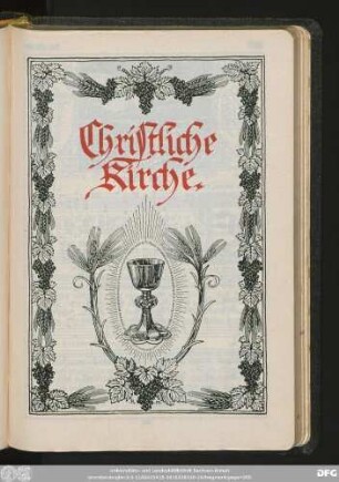 [III.] Christliche Kirche.