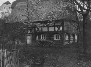 Dürröhrsdorf-Dittersbach : Umgebindehaus, Gartenansicht