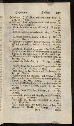 849-860, Hohnbaum - Horaz