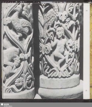 Die Säulen im Kreuzgang von Monreale