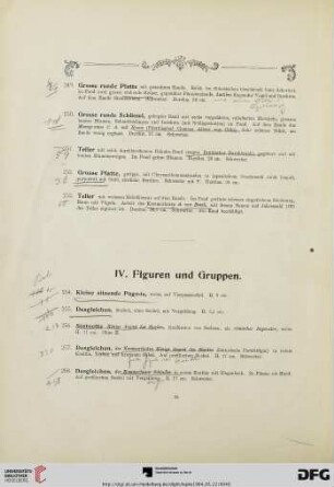 IV. Figuren und Gruppen (Nr. 254-305)