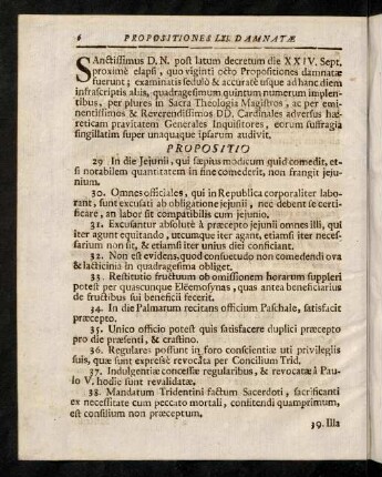 6-8, Propositiones LXI Damnatae ab Alexandro VII
