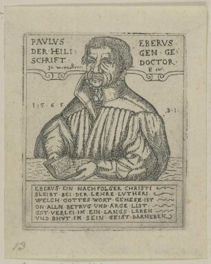 Bildnis des Pavlvs Ebervs