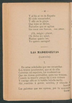 Las Madreselvas : (Canción)