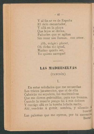 Las Madreselvas : (Canción)