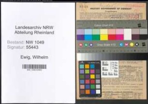 Entnazifizierung Wilhelm Ewig , geb. 28.04.1902 (Lehrer)