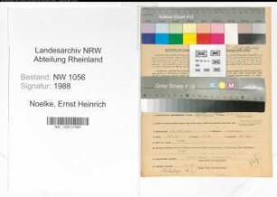 Entnazifizierung Ernst Heinrich Noelke , geb. 27.06.1911 (Beamter)