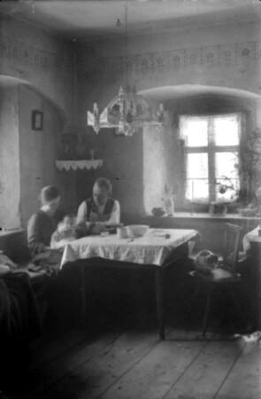 Wohnstube in der Bäckerei und Mühle