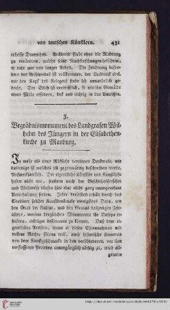 Begräbnismonument des Landgrafen Wilhelm des Jüngern in der Elisabethenkirche zu Marburg