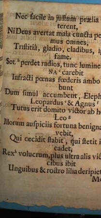 Vaticinium Prodigiosum, Anni 1691. Calendis Januarii Avenione inventum
