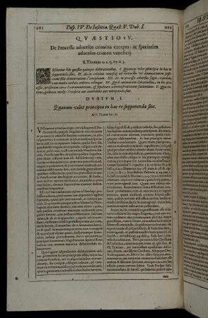 Quæstio V. De Processu adversus crimina excepta; ac speciatim adversus crimen veneficii.