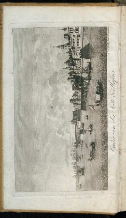 Cadix von der Seite des Hafens.
