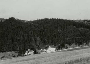Gasthof Brauerei Oberpöbel (Fremdenhof) : Blick zum Gasthof Brauerei Oberpöbel (Fremdenhof)