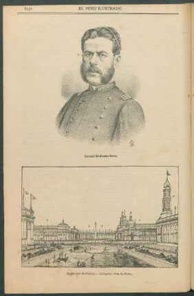 [Vista de la] Exposición de Chicago - La laguna, vista del Norte.