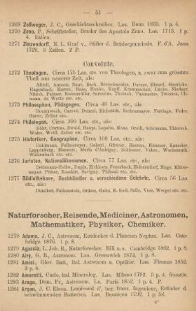 Naturforscher, Reisende, Mediciner, Astronomen, Mathematiker, Physiker, Chemiker