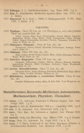 Naturforscher, Reisende, Mediciner, Astronomen, Mathematiker, Physiker, Chemiker