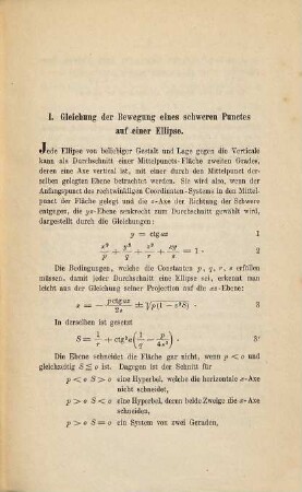 Zur Bewegung eines schweren Punktes auf einer Ellipse : Inaug.-Diss.