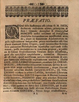 De Harmonia Animi Et Corporis Humani, Maxime Praestabilita : Ex Mente Illustris Leibnitii, Dissertationem Inauguralem ...