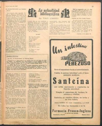 La actualidad bibliográfica
