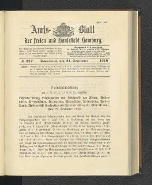 No. 227, 21. September 1918
