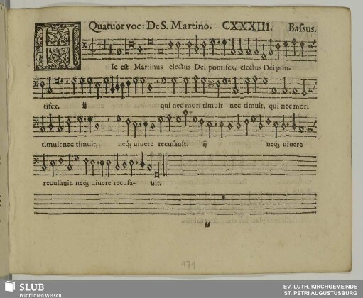 CXXXIII. Hic est Martinus