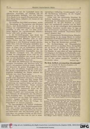 5: [Rezension von: Manchot, Wilhelm, "Leonardos Abendmahl"]