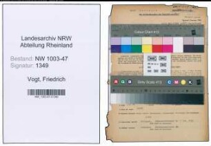 Entnazifizierung Friedrich Vogt , geb. 13.04.1894 (Fabrikant)