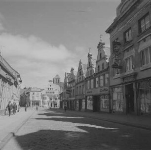 Wismar. Krämerstraße in der historischen Altstadt