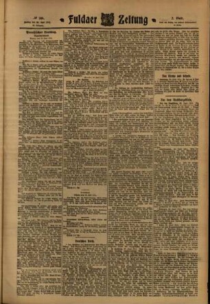 Zweite Ausgabe vom Freitag, den 30. Juni 1911.