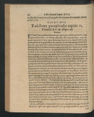 Caput XVII. Exhibens paraphrasin capitis 11. Danileis a v. 36. usque ad finem.
