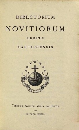 Directorium Novitiorum Ordinis Cartusiensis