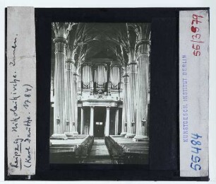Leipzig, Nikolaikirche : Innenansicht, Blick nach W