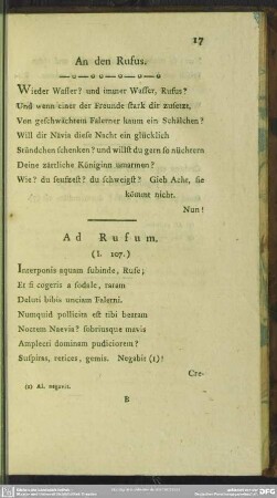 An den Rufus