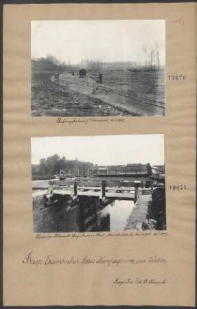 Feldbahn Ribemont-Sery-Mezières-Front. Kandlbrücke bei km 0,995