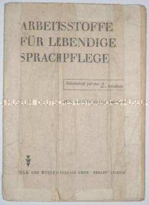 Deutsch-Schulheft für die zweite Klasse
