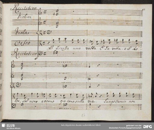Recitativo: Ah finisca una volta e la vita e il dolor