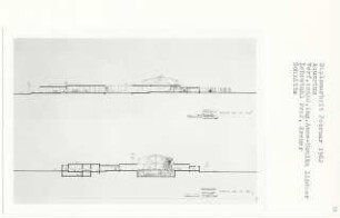 Aquarium, Berlin-Lichterfelde (Diplomarbeit bei Willy Kreuer): Schnitte 1:200
